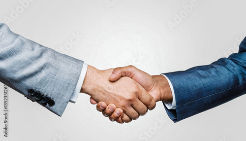 Wallpaper Mural Businessmen in suits shaking hands after closing a deal. Torontodigital.ca