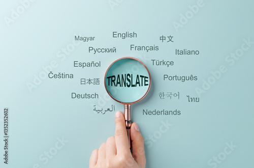 Foto Translation and multilingual communication concept