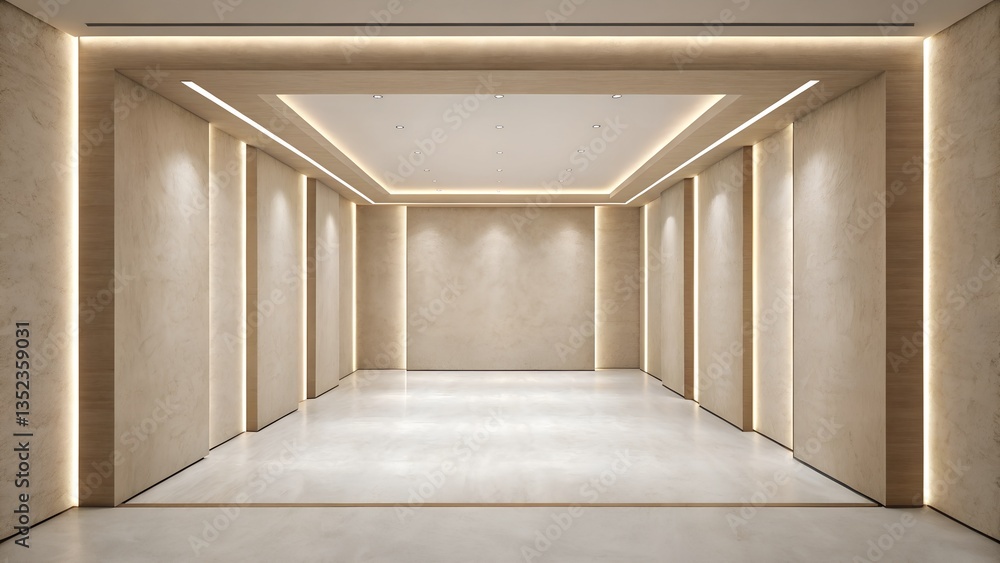 Fototapeta premium High-Resolution Ultra Detailed Minimalist Interior with Clean Lines and Modern Aesthetic