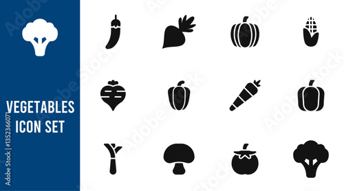 Set of  vegetables.