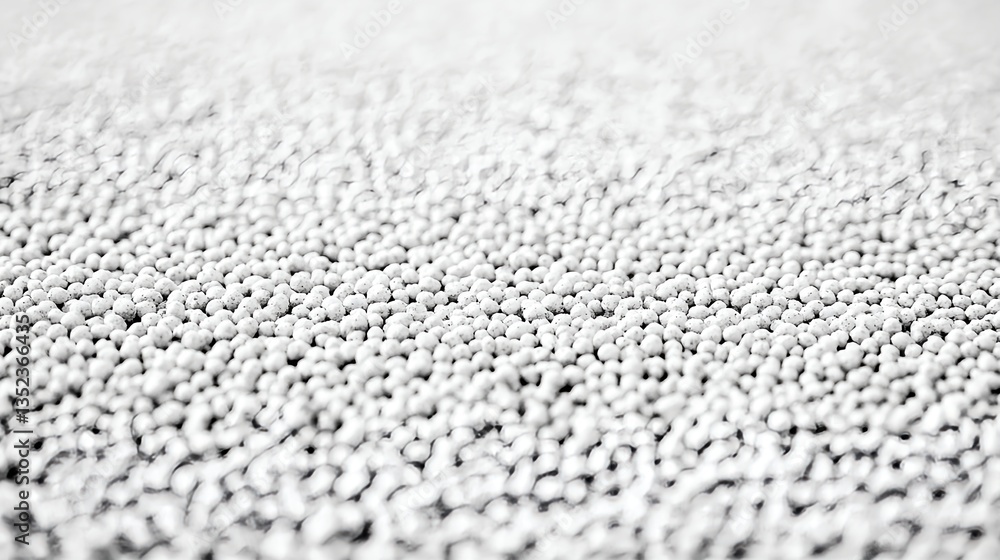 Obraz premium Fine Gray Rubber Pellet Texture on Single Color Background