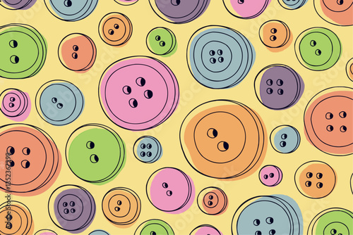 Colorful Button Pattern