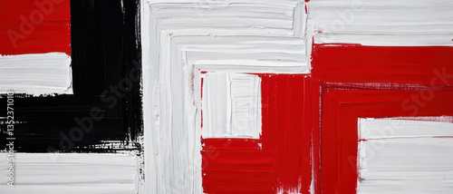 Abstract Background with Red, White and Black Color Palette. The Spirit of Yemen. Horizontal Image Banner in a 21:9 Ratio