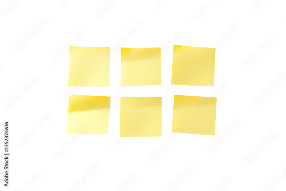Yellow Sticky Notes - Transparent Background Yellow Sticky Notes - Transparent Background