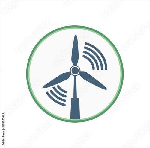 wind turbine on a white background