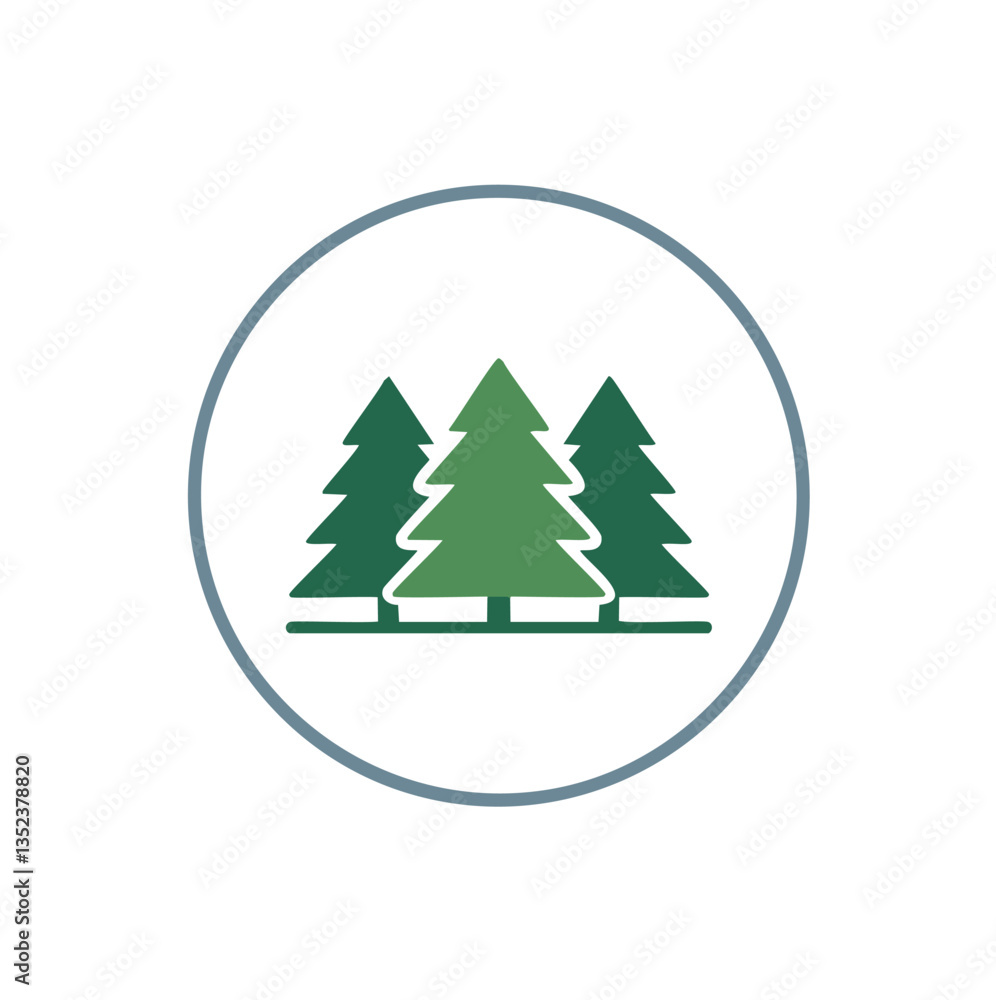 Obraz premium christmas tree sticker