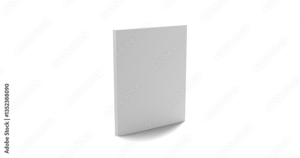 Slim White Box Mockup – Blank with Transparent Background & Shadows Slim White Box Mockup – Blank with Transparent Background & Shadows