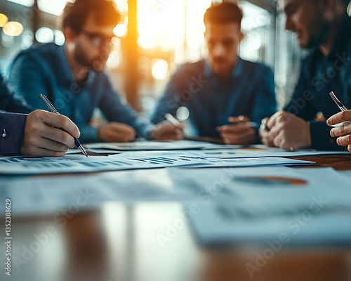 Teamwork Business Meeting Collaboration Analysis Strategy