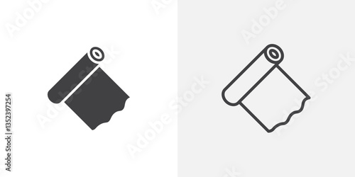 Aluminum foil Icon set. vectors for apps and website designs