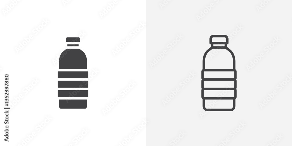 Bottle water Icon set. vectors for apps and website designs Bottle water Icon set. vectors for apps and website designs