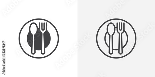 Canteen Icon set. vectors for apps and website designs