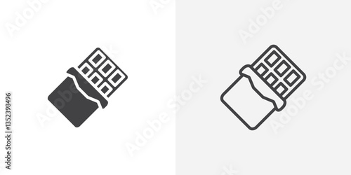 Chocolate Icon set. vectors for apps and website designs