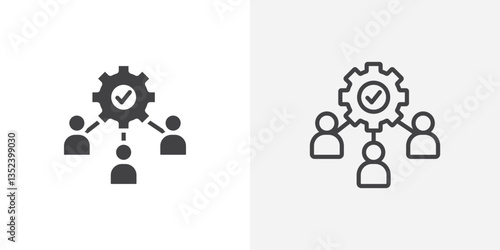 CRM Icon set. vectors for apps and website designs