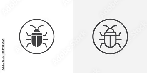 Debug Icon set. vectors for apps and website designs