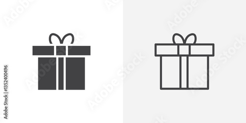 Gift box Icon set. vectors for apps and website designs