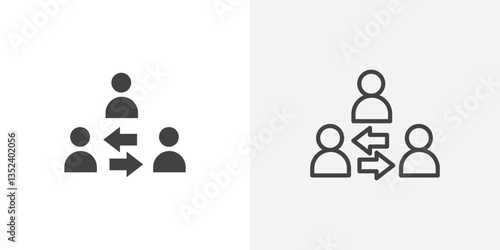Mediator Icon set. vectors for apps and website designs