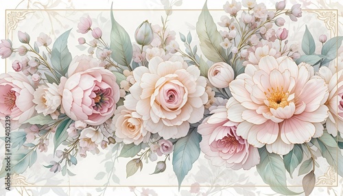 bouquet of pink roses