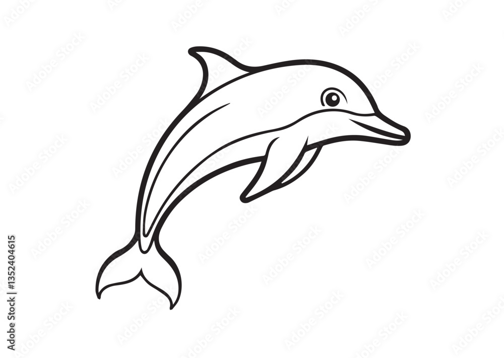 Naklejka premium Dolphin vector