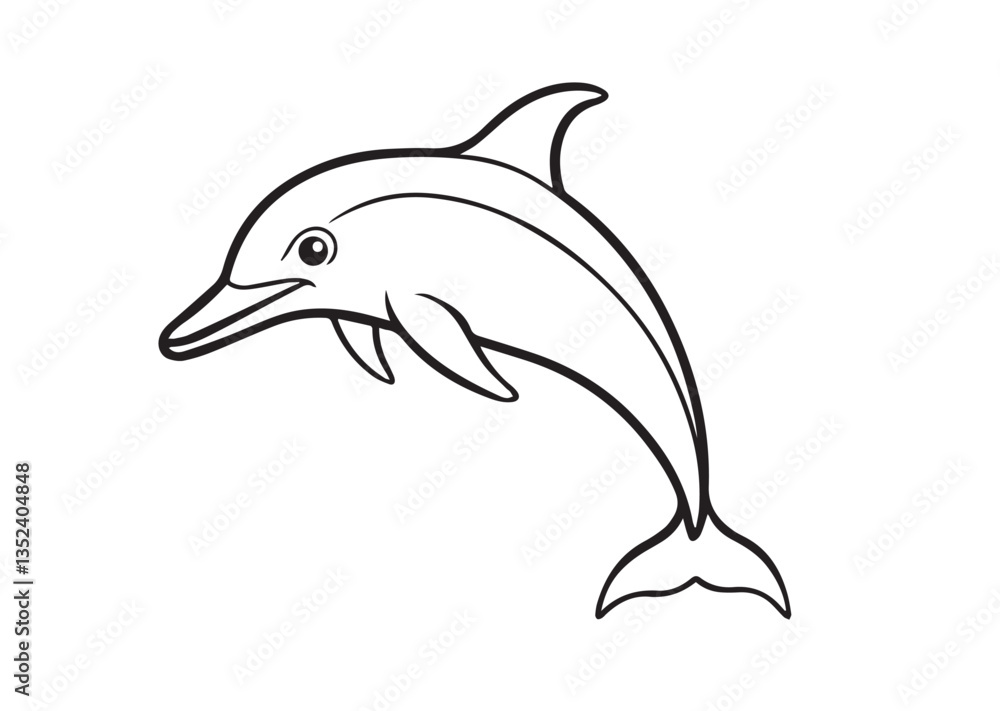 Obraz premium Dolphin vector