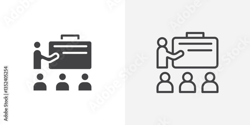 Training Icon set. vectors for apps and website designs