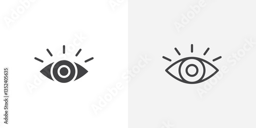 Visible Icon set. vectors for apps and website designs