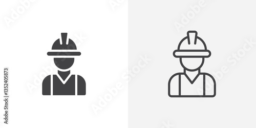 Worker Icon set. vectors for apps and website designs
