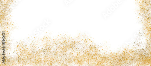 Frame in gold tones in watercolor on a transparent background, PNG