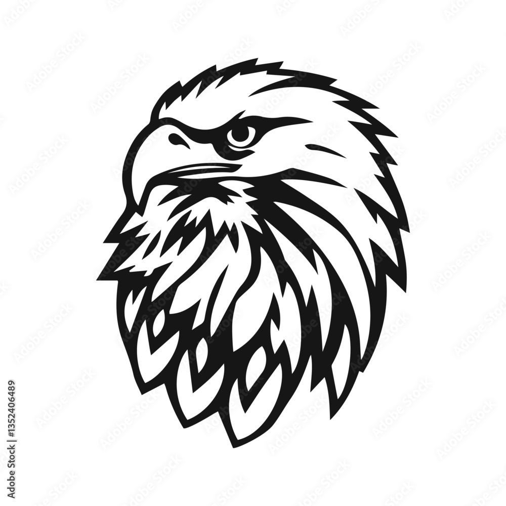 Obraz premium Stylish Eagle Logo, Perfect for Branding and Emblems
