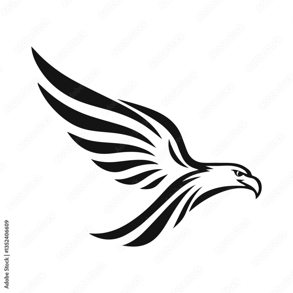 Obraz premium Vector Eagle Logo, Perfect for Branding and Emblems