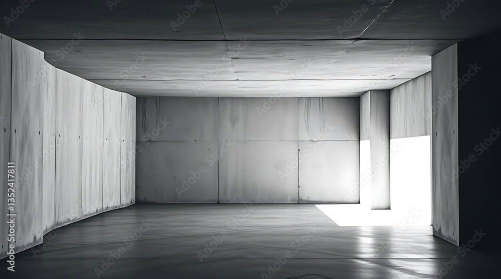 Monochrome Concrete Interior: Architectural Minimalism | Empty Space & Light Play | Abstract Architecture Photography | Modernist Design | Industrial Chic Monochrome Concrete Interior: Architectural Minimalism | Empty Space & Light Play | Abstract Architecture Photography | Modernist Design | Industrial Chic