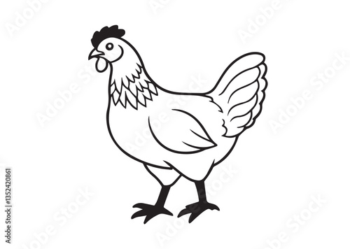 Hen vector illustration Design