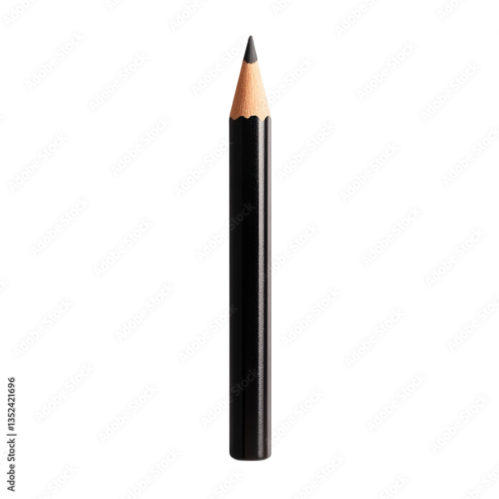 Black pencil isolated on white background simple drawing tool, Black pencil isolated on white background simple drawing tool,