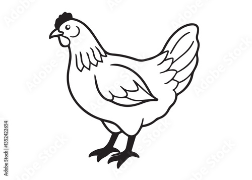 Hen vector illustration Design