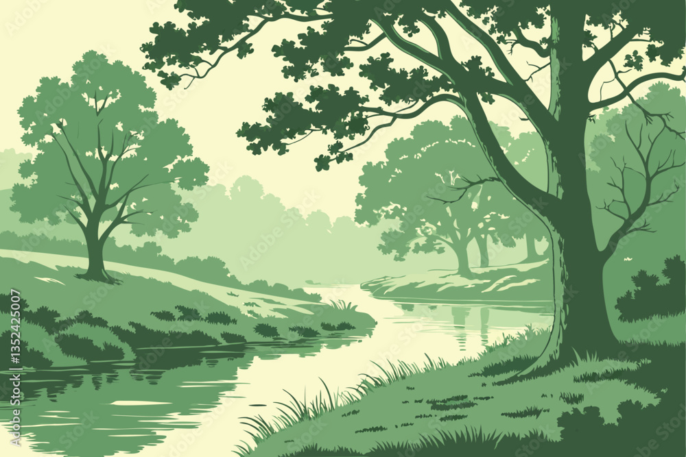 24 Serene watercolor landscape, tranquil pond, lush green foliage, reflective water surface, vibrant emerald trees, peaceful nature scene, soft brushstrokes, misty atmosphere, idyllic woodland, gentle 24 Serene watercolor landscape, tranquil pond, lush green foliage, reflective water surface, vibrant emerald trees, peaceful nature scene, soft brushstrokes, misty atmosphere, idyllic woodland, gentle