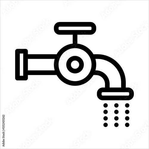 flush line icon vector illustration isolated on white background