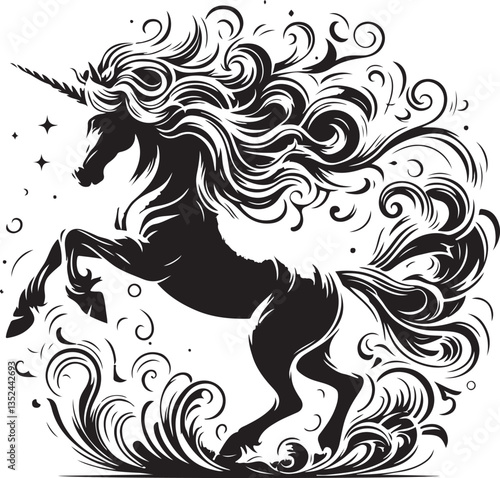 Wallpaper Mural unicorn vector illustration Torontodigital.ca