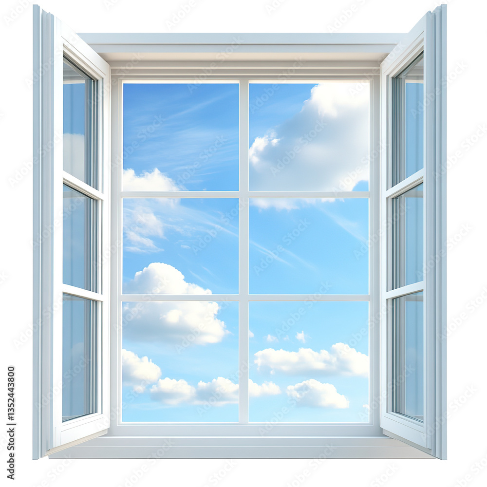 Glass window isolated on transparent png. clipping path included. Glass window isolated on transparent png. clipping path included.