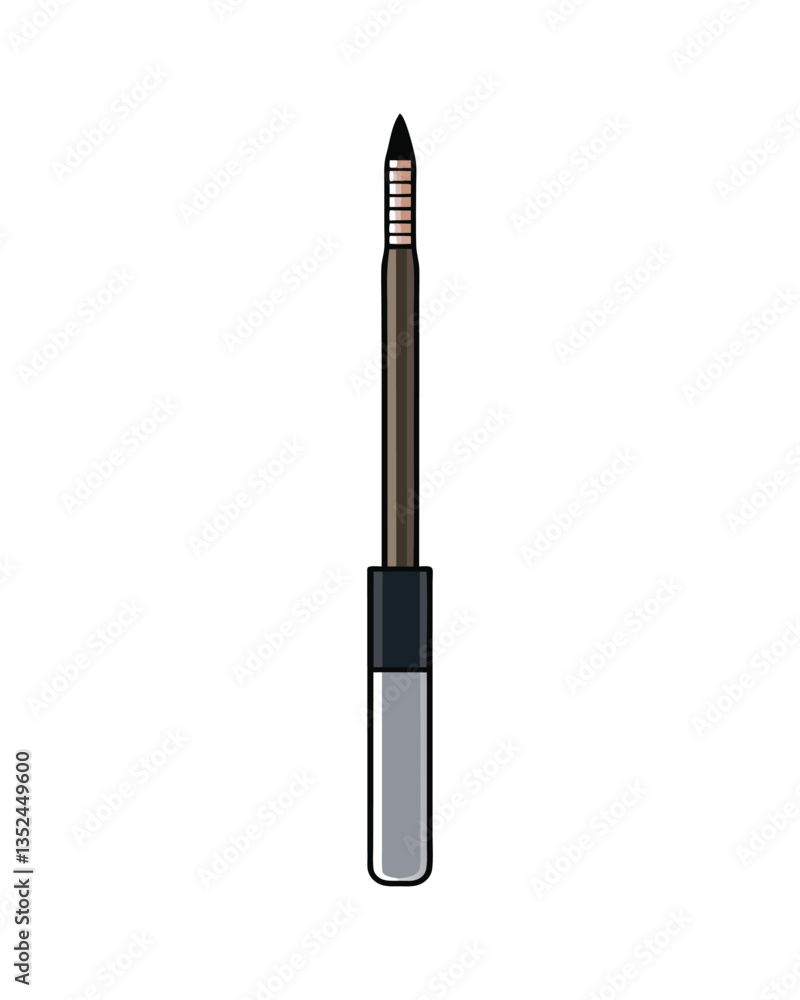 A vector illustration of makeup cosmetic eyeliner on white background A vector illustration of makeup cosmetic eyeliner on white background