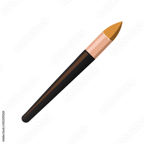 A vector illustration of makeup cosmetic eyeliner on white background