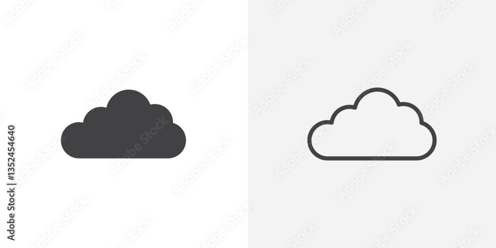 Cloud vector icon symbol. illustration sign collection. Cloud vector icon symbol. illustration sign collection.