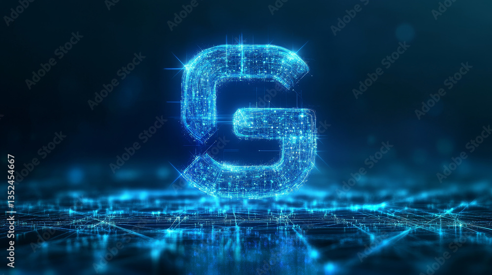 5G Technology Digital Data Connection Concept 5G Technology Digital Data Connection Concept