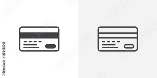 Credit card vector icon symbol. illustration sign collection.
