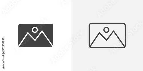 Gallery vector icon symbol. illustration sign collection.