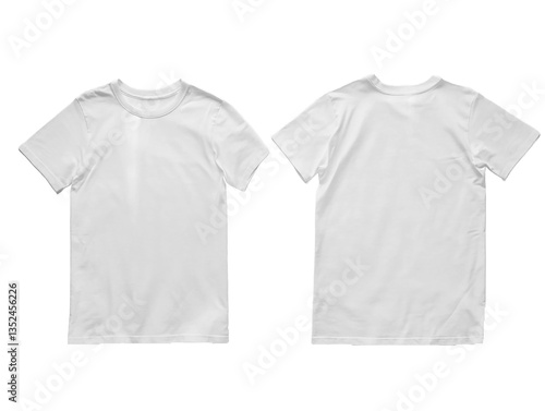 white shirt isolated on white