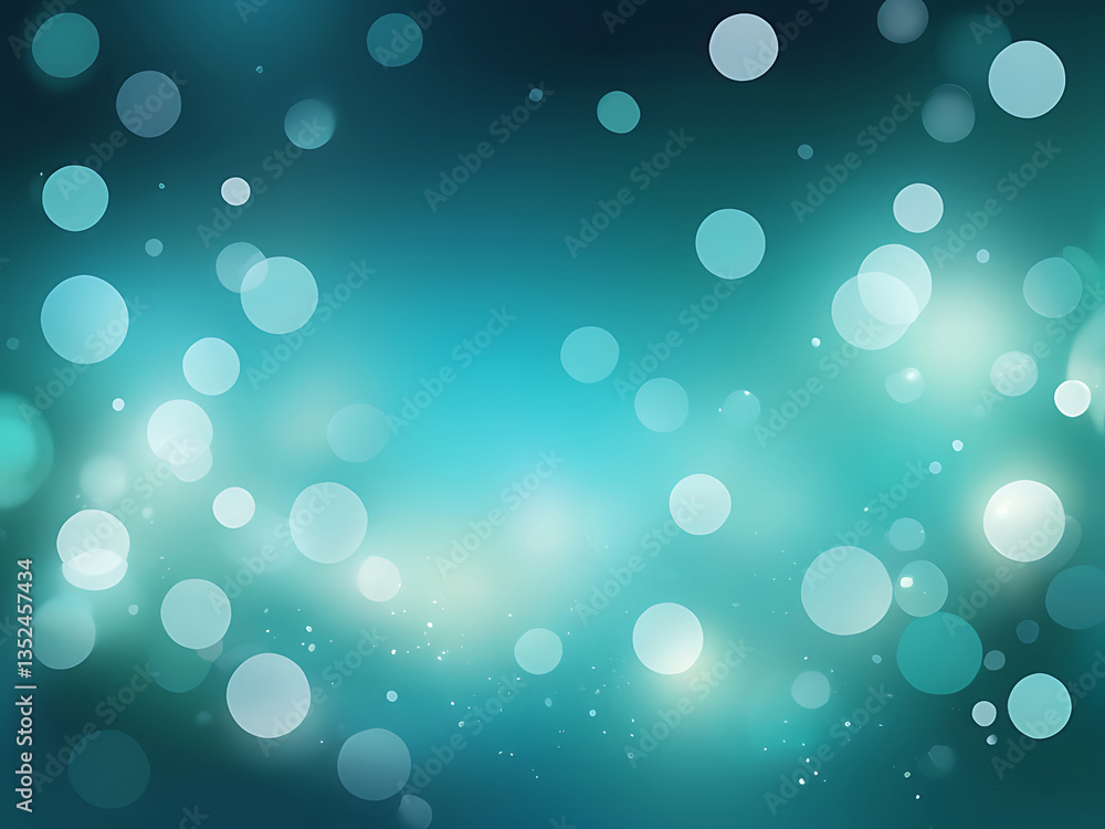 Elegant Teal Bokeh Light Background for Dreamy and Festive Designs Elegant Teal Bokeh Light Background for Dreamy and Festive Designs