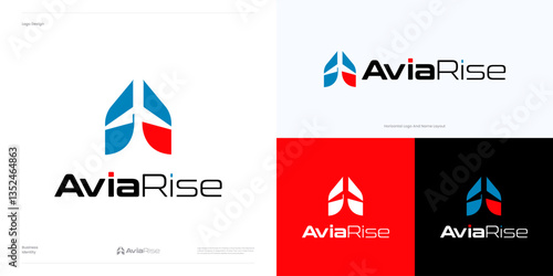 Letter A plane logo icon design vector element, Creative abstract geometric symbol Initial A with aircraft, usable for aviation, travel agency, tour guide and online ticket and accommodation booking.