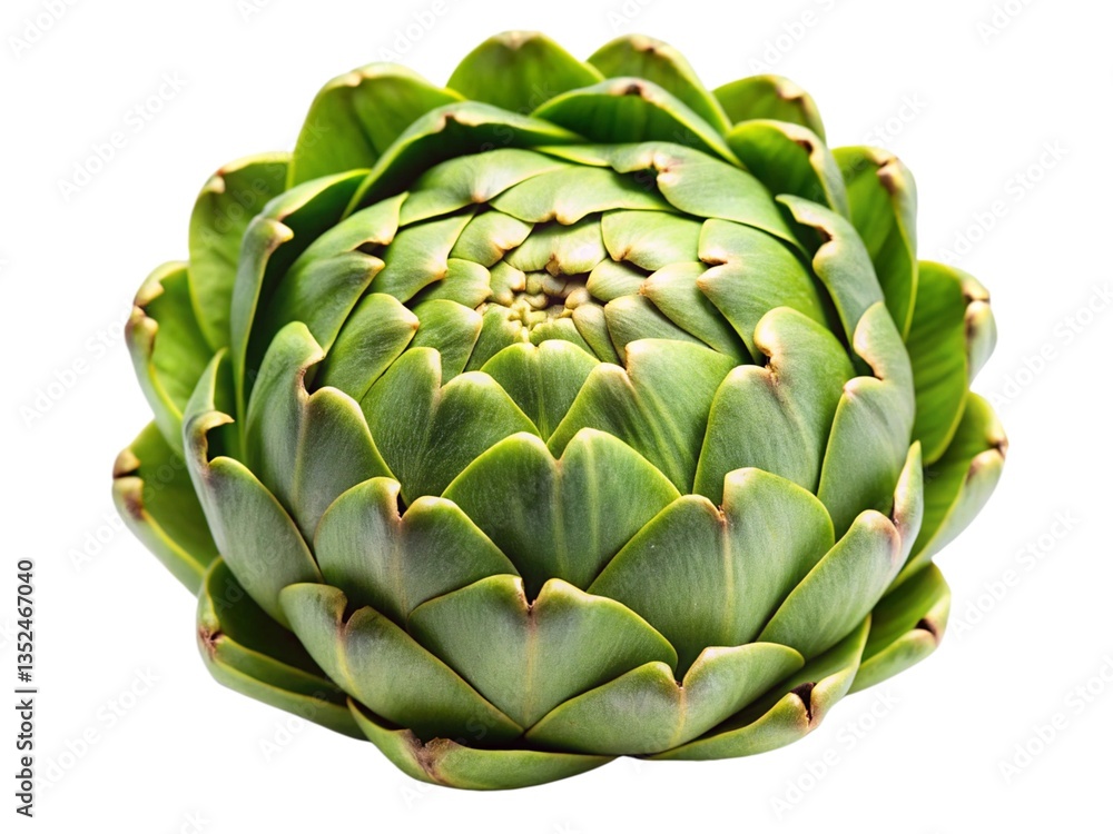 Fototapeta premium Artichoke isolated on transparent background 