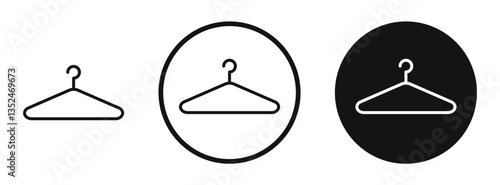 Clothes hanger icon set. vector icons for apps and website ui design