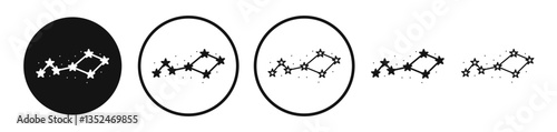 Constellation icon set. vector icons for apps and website ui design