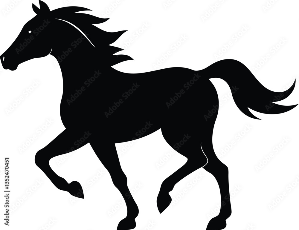 Obraz premium horse vector illustration